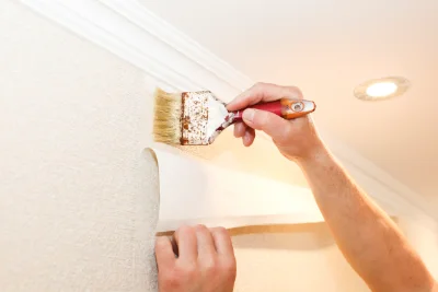 Pose de papier peint à Sainte-Montaine — revêtements muraux et toiles de verre